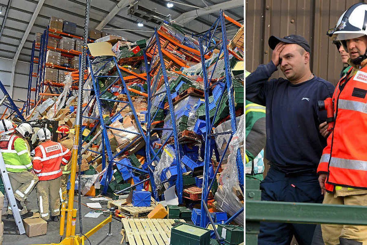 Hinstock warehouse collapse: Investigations ongoing after man buried under cheese