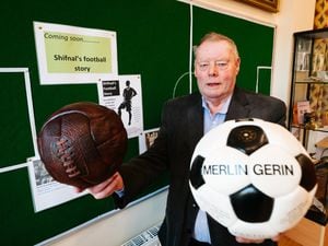 LAST COPYRIGHT SHROPSHIRE STAR JAMIE RICKETTS 17/02/2023 - The Shifnal Archives Centre based out of The Old Fire Station in Shifnal are having a Shifnal Football exhibition on March. They are hoping people will come forward with memorabilia. In Picture: Chairman Gerald Nickless.