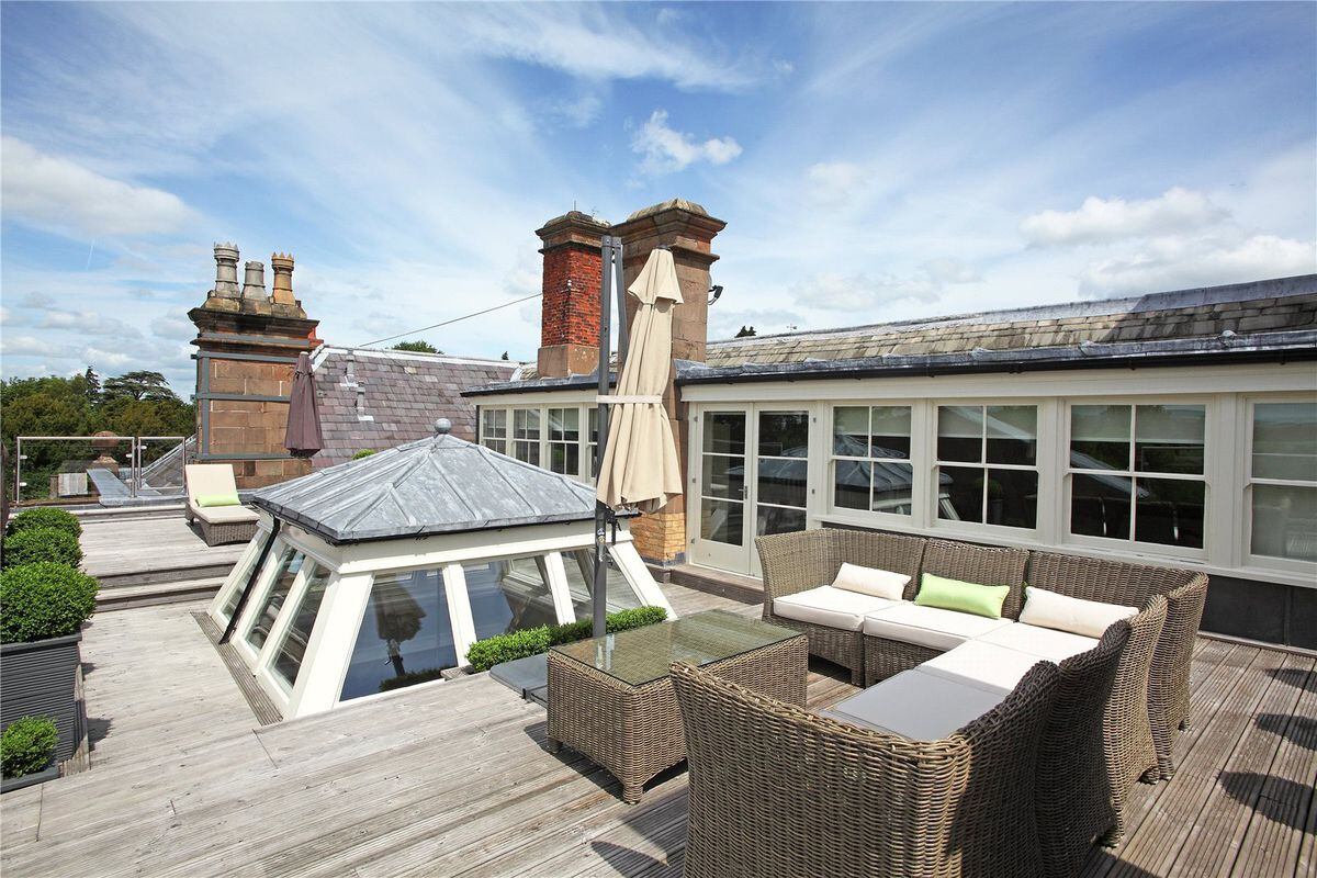 The roof area of the west wing. Photo: Savills