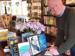 Richard Eaves, Monty Lit Fest committee member and co-owner of The Bookshop in Montgomery where tickets are on sale.