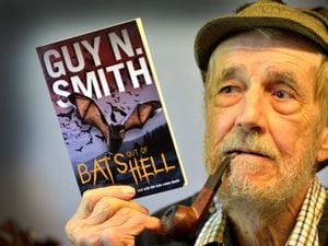 Guy N Smith with his pandemic-based novel pictured last year