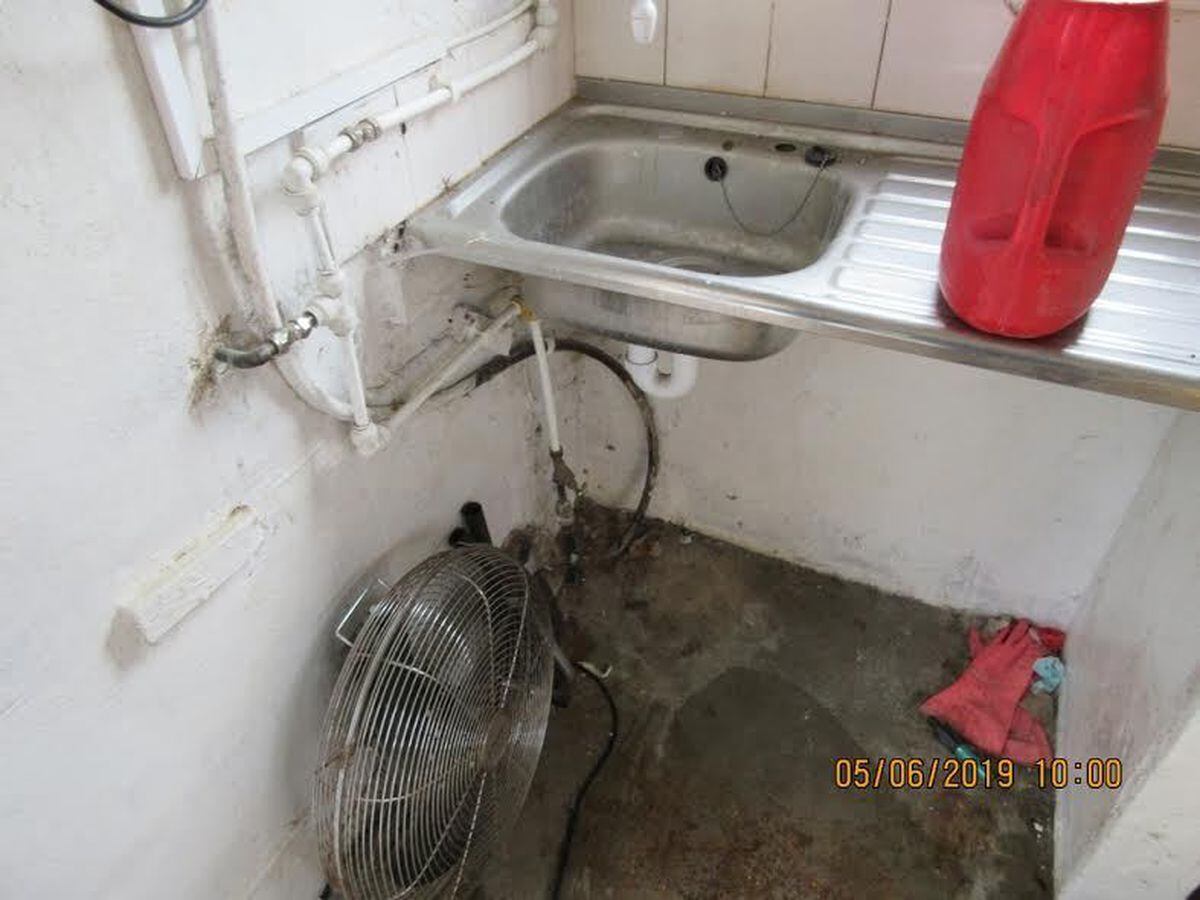 Food was prepared in an unclean environment. Picture: South Staffs Council