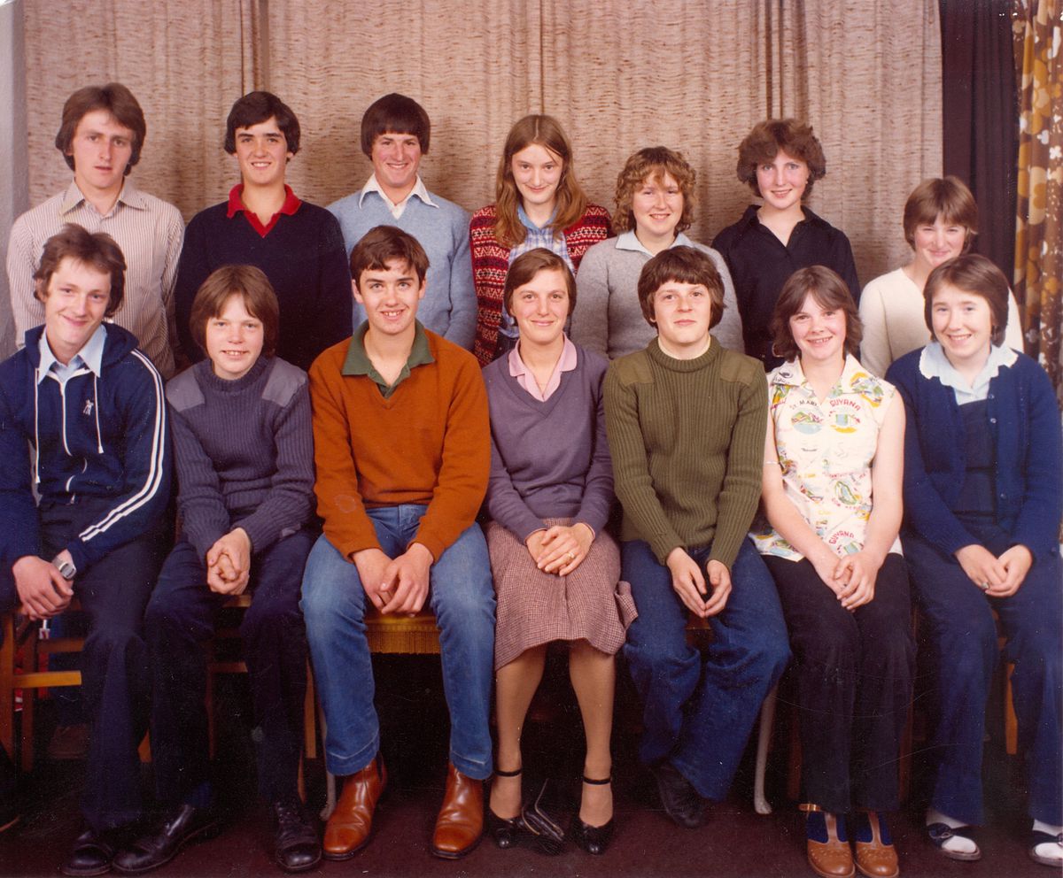 Shawbury YFC members in the early 1980s 