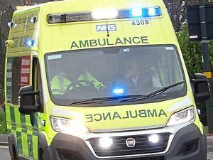 Man's leg trapped under mini digger in Shropshire