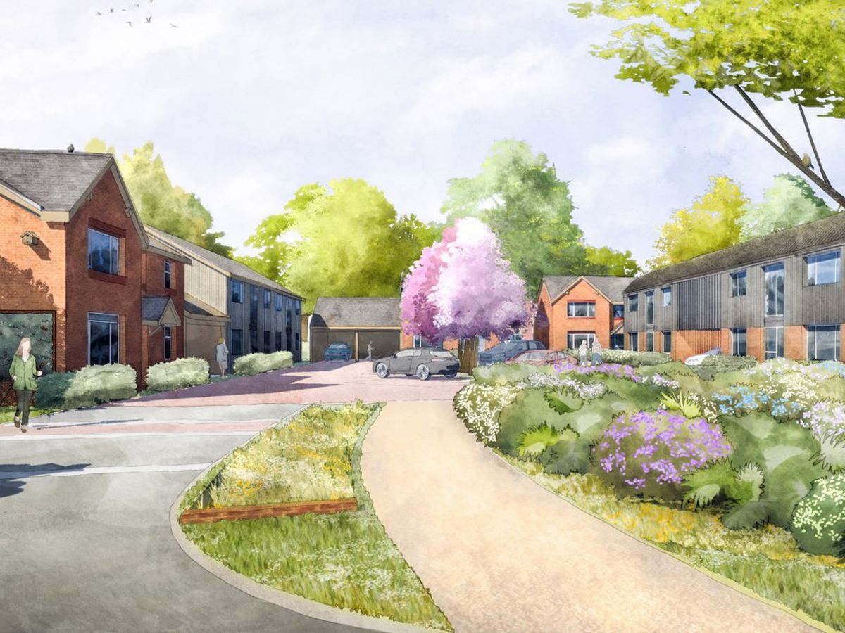 Artist’s impression of a planned development at The Firs, Child’s Ercall