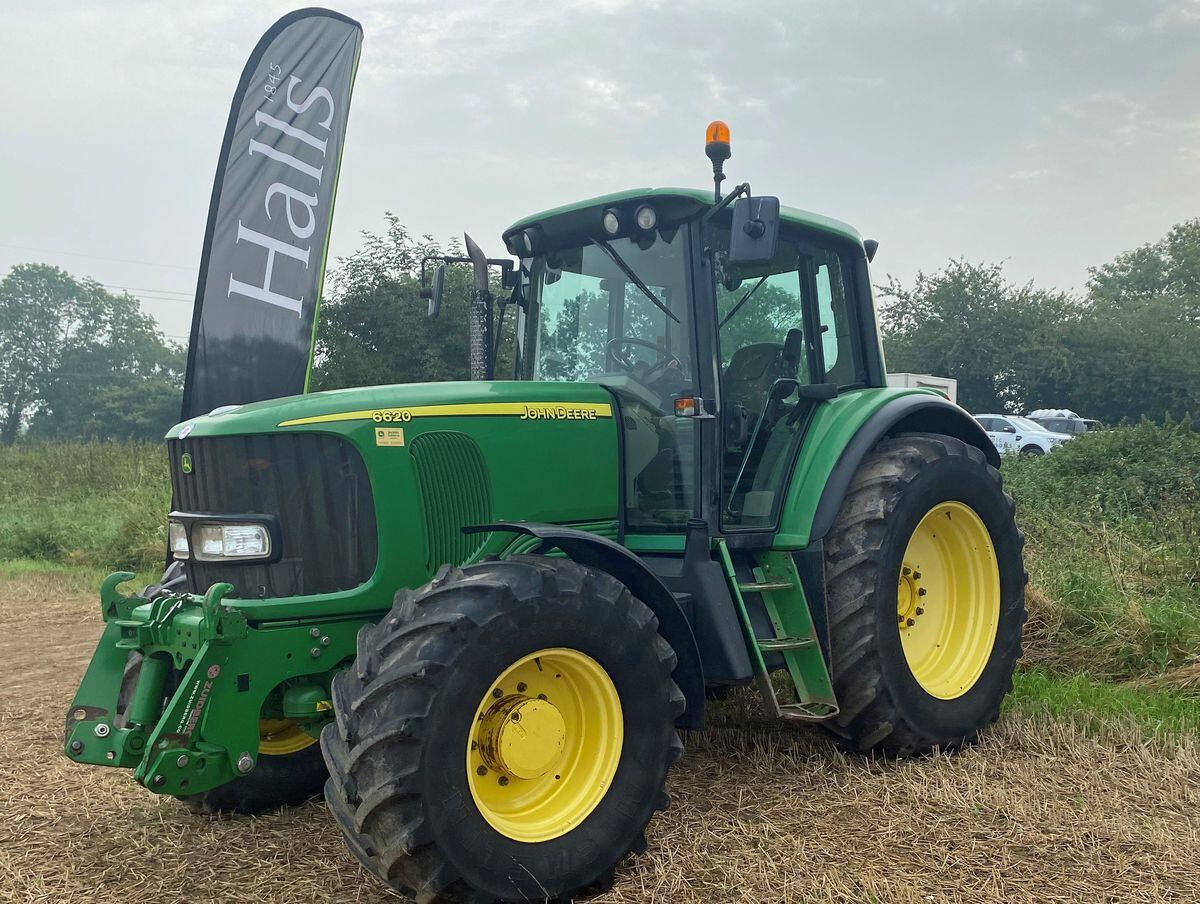  The 2018 John Deere 6155R Auto Power which sold for £65,000.