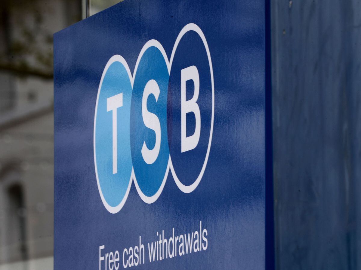 A TSB bank sign