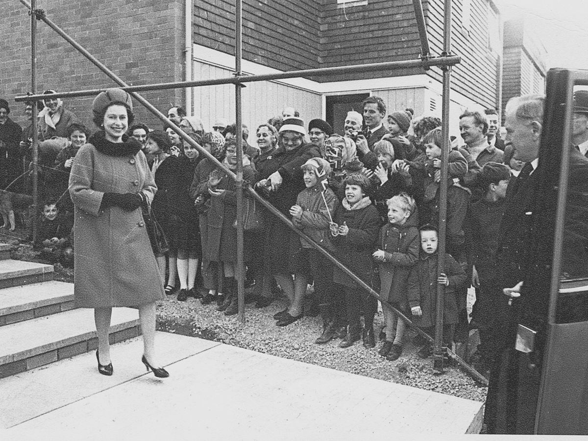The Queen on a visit to Telford