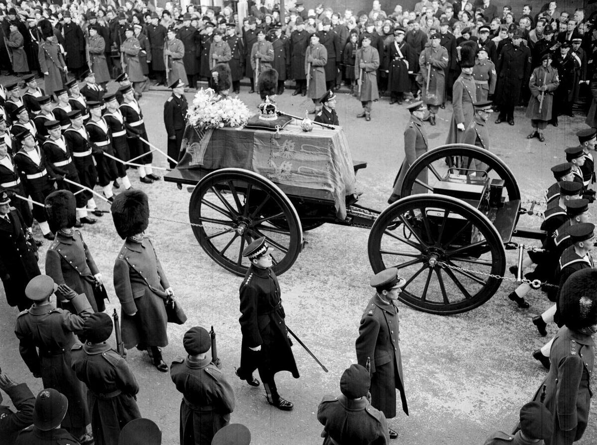 King George VI's funeral was held at Windsor Castle