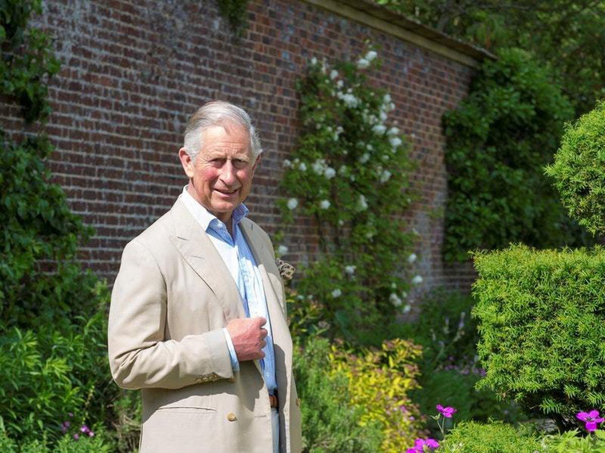 Charles in the garden at Highgrove