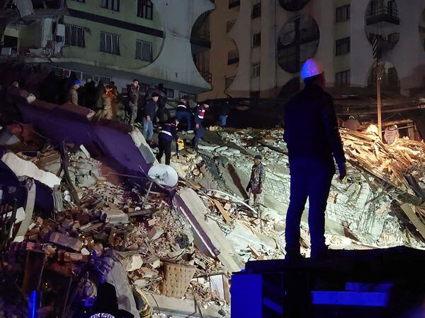 Turkey Earthquake rubble