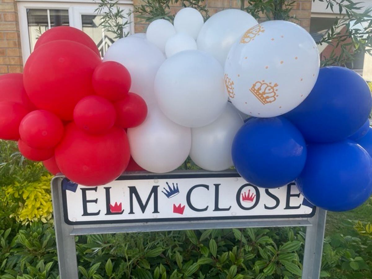 Celebrations at Elm Close, Shifnal. Photo: Kirsty Lewis