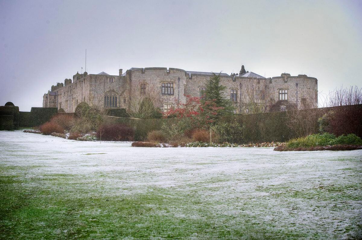 A peppering of snow at Chirk Castle. Photo: Peter Shah.