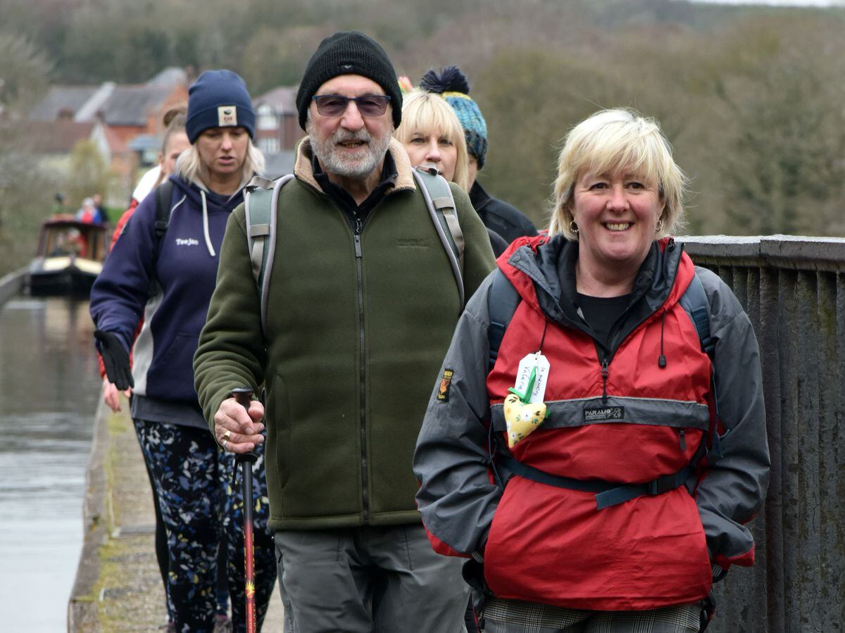 Hundreds of people took part in the Llangollen Canal Walk for Hope House.