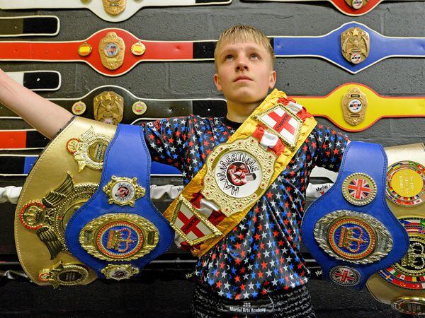 LAST COPYRIGHT TIM STURGESS SHROPSHIRE STAR...... 30/04/2021   Taylor Underwood, 14, from Telford, has won several kickboxing titles in the last two years - most recently a world title at under-55kg in Cannock....