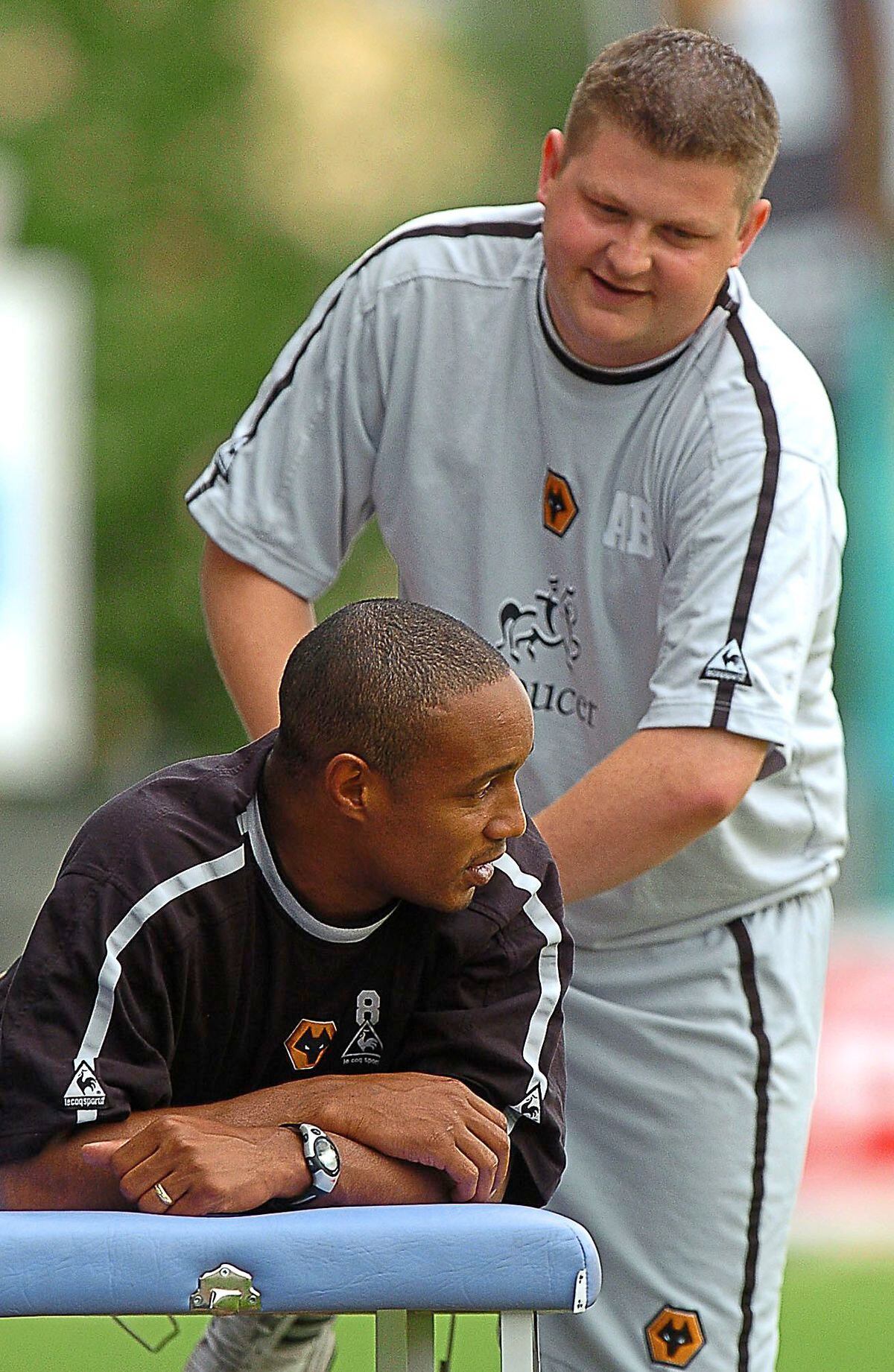 With Paul Ince in pre-season 2004