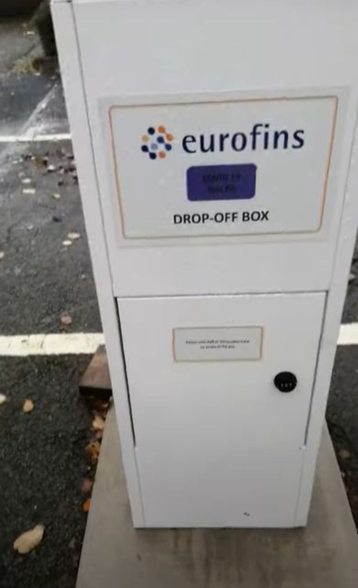 This drop-box was also left in the carpark. Video: Timothy Draycott