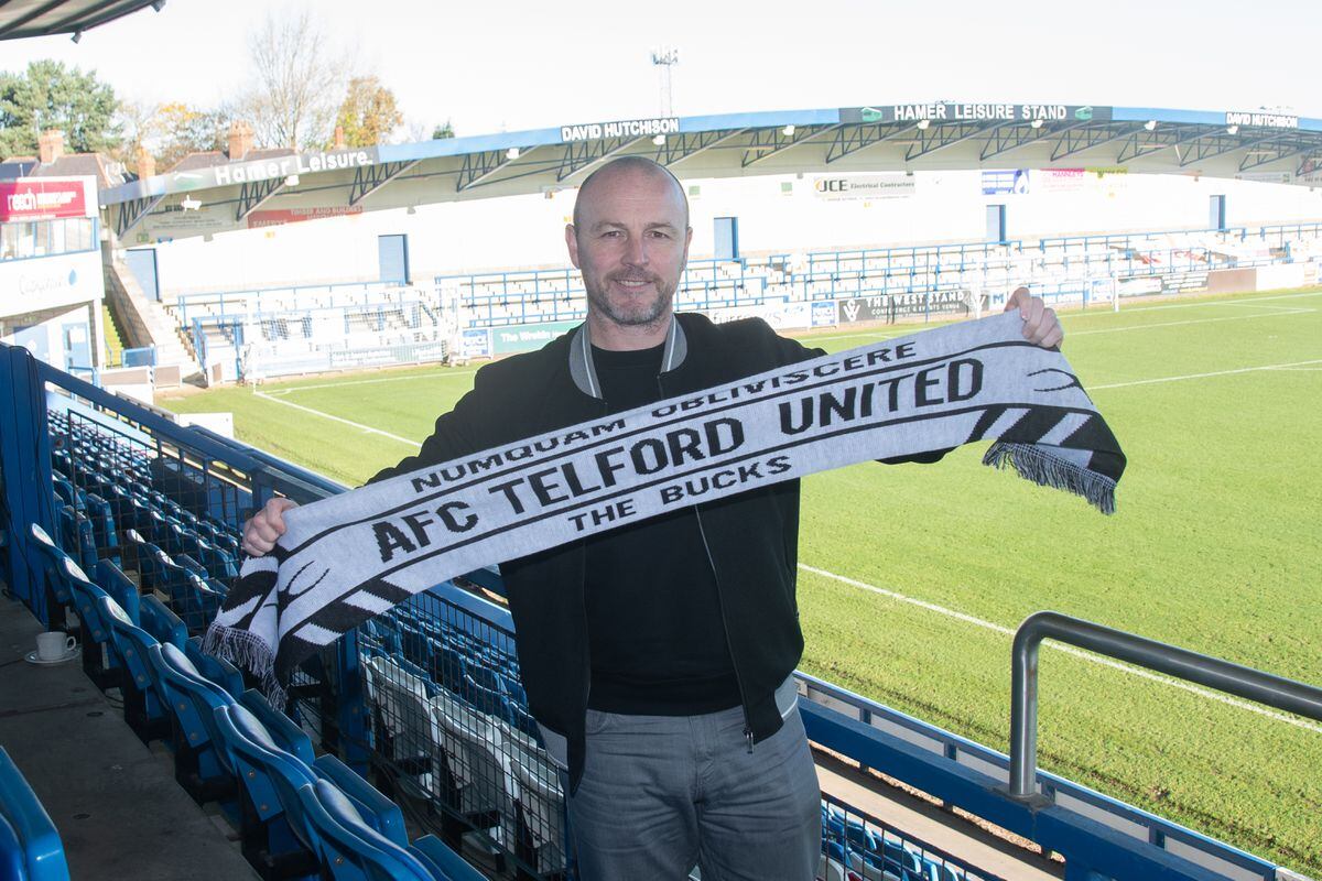 AFC Telford United new manager Paul Carden (Kieren Griffin Photography)