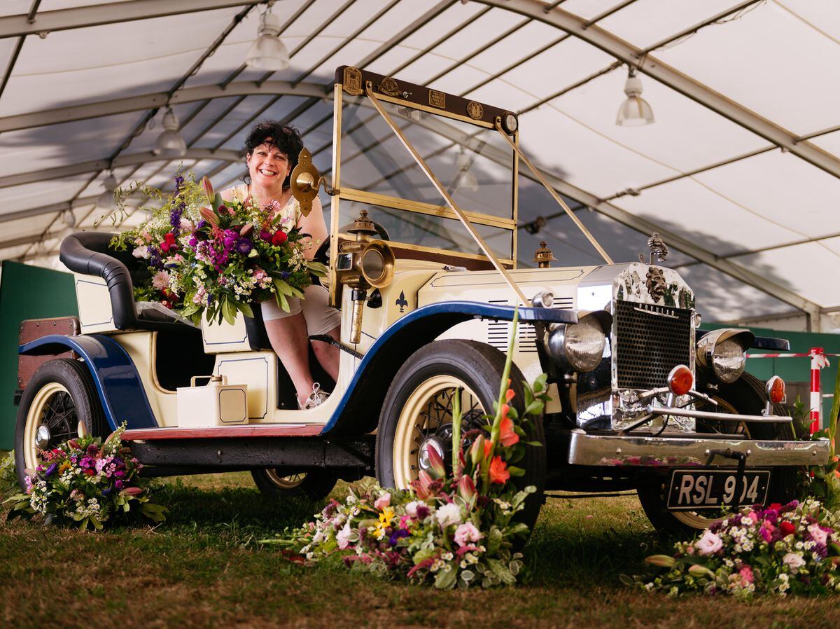 Florist Alysanne Teague is ready for the Shrewsbury Flower Show