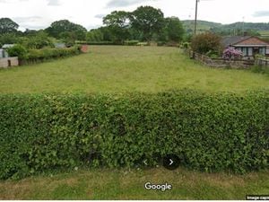 Erw Las Forden where plans for a campsite were rejected by Powys planners - from Google Streetview.