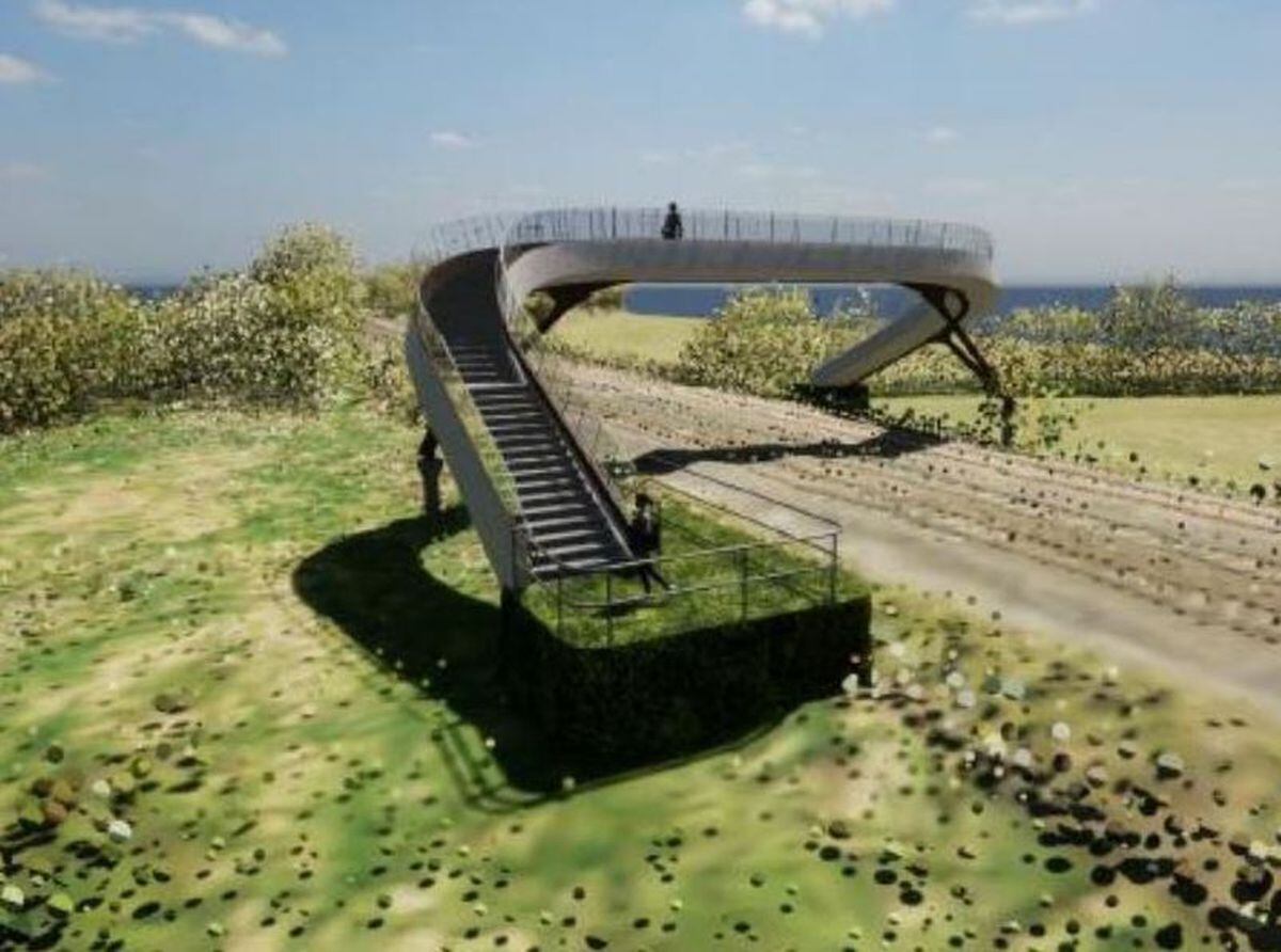Artist's impression of the footbridge. Photo: Network Rail 