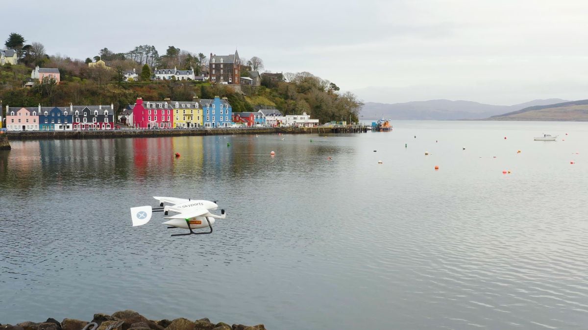 Royal Mail is using the Skyports service on trials to the Isle of Mull in Scotland
