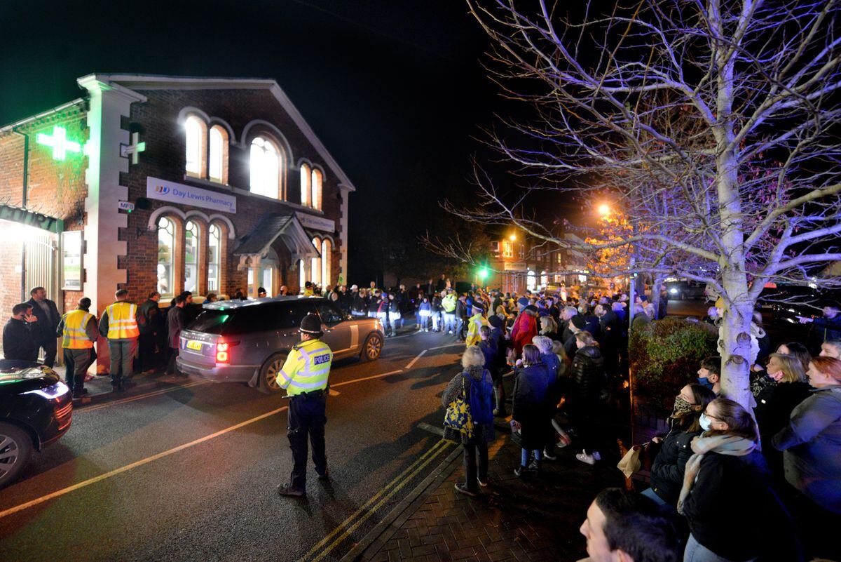 Boris Johnson visited on the same night as Oswestry's Christmas Live event