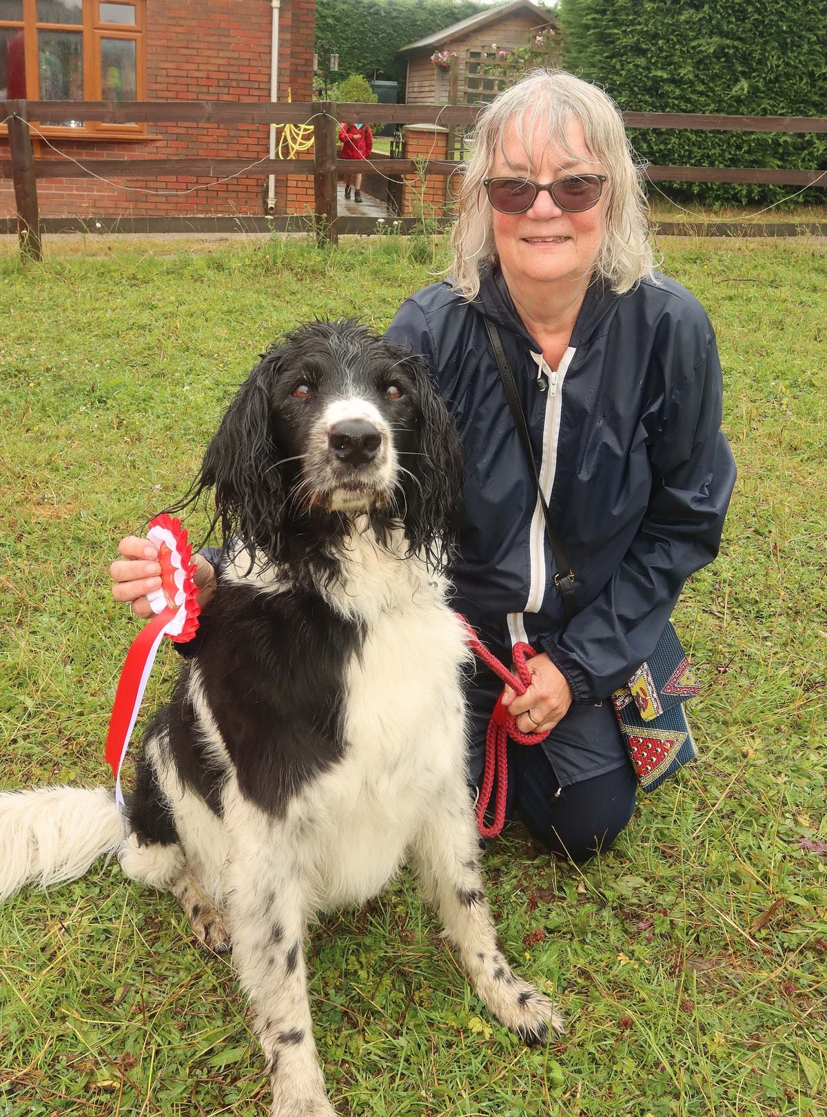 Dog show winner Penny Griffith with Seren, a Large Münsterländer