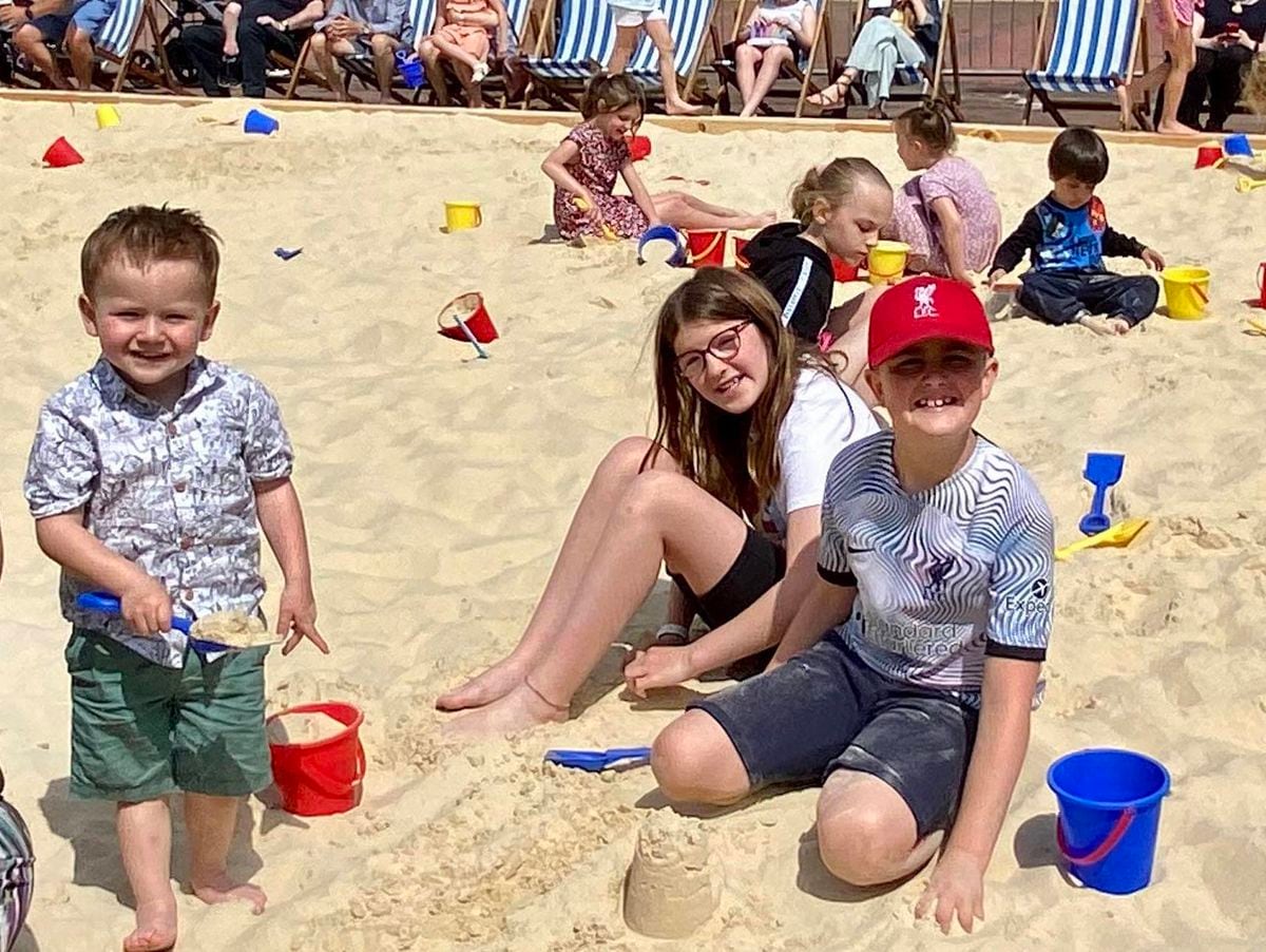 Noah Earl, right with his cousins, Lily and Jacob Earl enjoying life on the beach