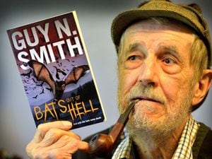 Guy N Smith with his pandemic-based novel pictured last year.
