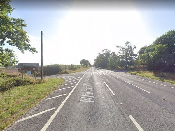 The A41 crossroads where the collision took place. Photo: Google