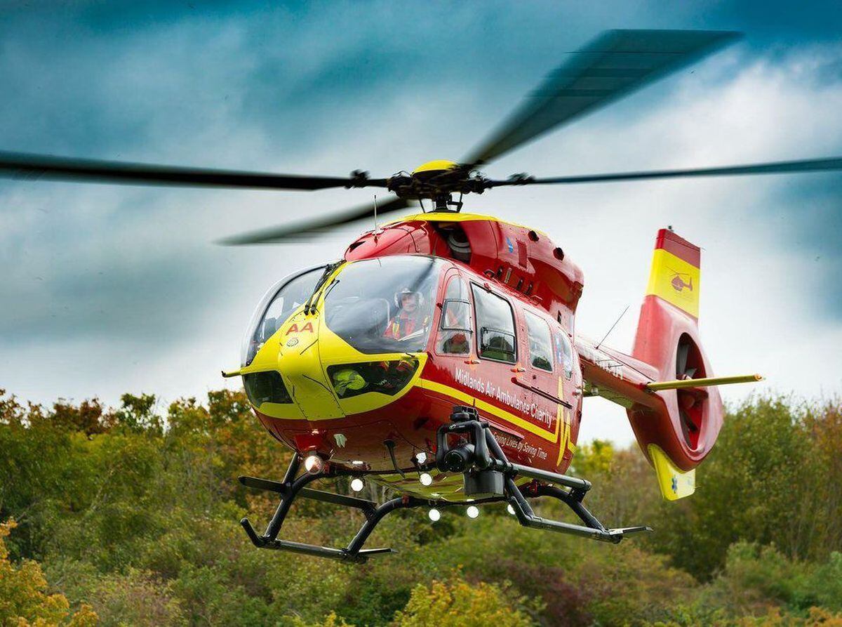 The air ambulance was called to the scene, but medics were unable to save the van driver