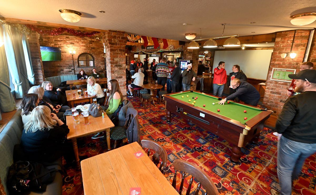A friendly atmosphere inside The Wrekin View pub.