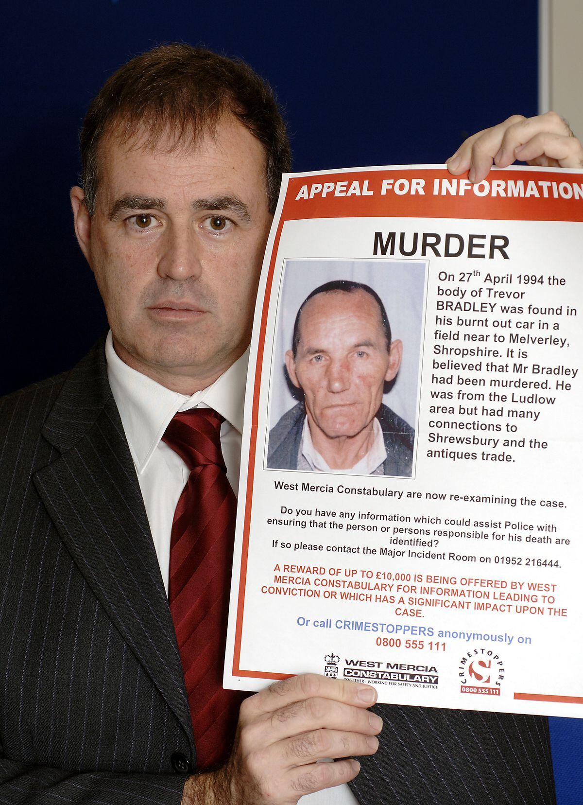 The 2007 police appeal to solve Trevor Bradley's murder