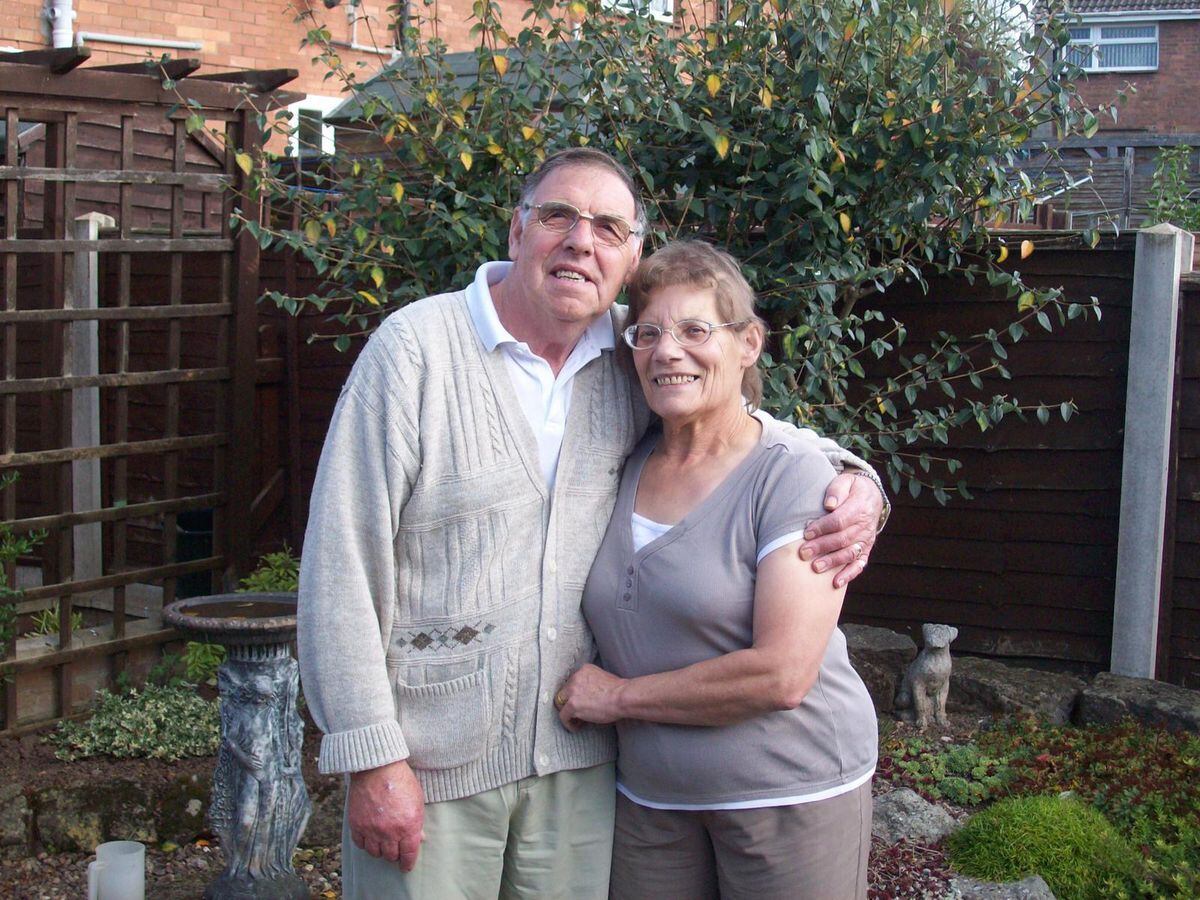 Jim and Margaret in Springhill Crescent, Madeley