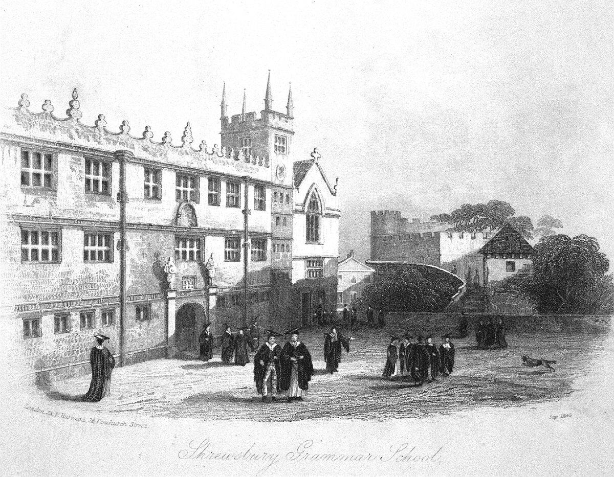 Shrewsbury Grammar School, which Darwin attended – it's now the town's library.