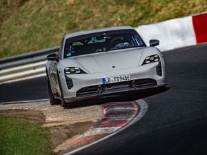 Porsche Taycan sets electric production car record at Nurburgring race circuit