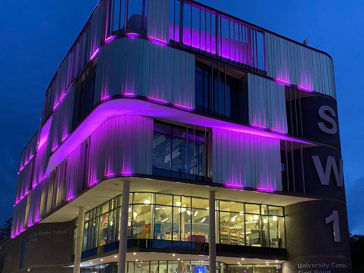 Telford & Wrekin Council's Southwater One building to be lit up in purple 
