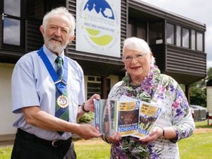 Lance Jackson, the chair of trustees for the Shropshire County Show, and new president Margaret Thrower, are looking forward to the event taking place at the West Mid Showground in Shrewsbury this weekend.