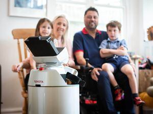 The Walsh family meet the Toyota Human Support Robot