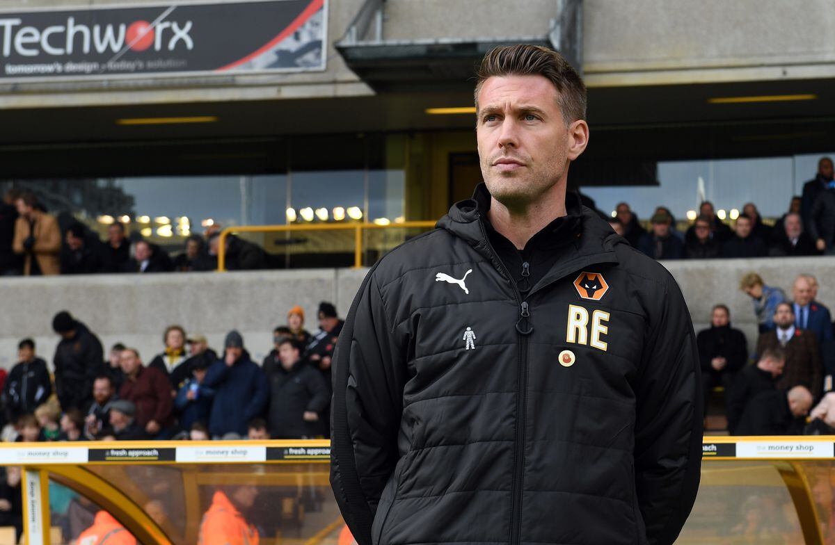 Rob Edwards the Interim manager of Wolverhampton Wanderers.