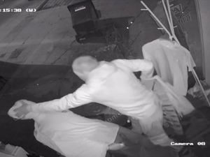 James Morgan was caught on CCTV raiding Inocencia in Shrewsbury town centre