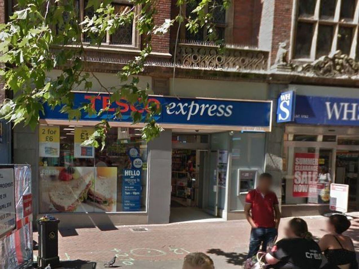 Tesco Express in Shrewsbury town centre. Photo: Google.