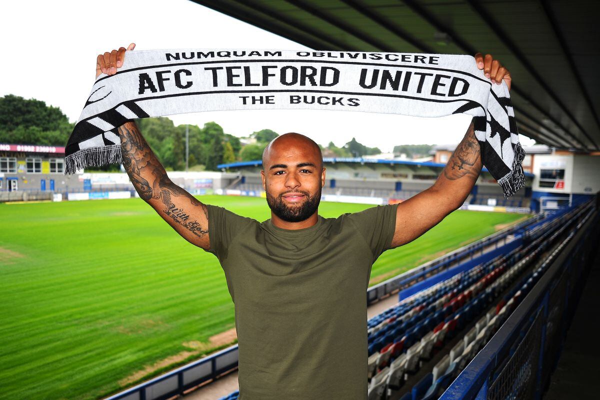 New AFC Telford United signing Courtney Meppen-Walter at the New Bucks Head Stadium on Thursday, June 11, 2020.Credit: Mike Sheridan/Ultrapress