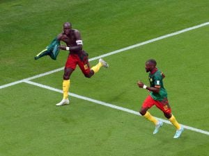 Cameroon’s Vincent Aboubakar celebrates