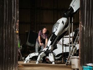 Sculpture Artist Luke Kite is creating a new robotic sculpture for the British Ironwork Centre in Oswestry