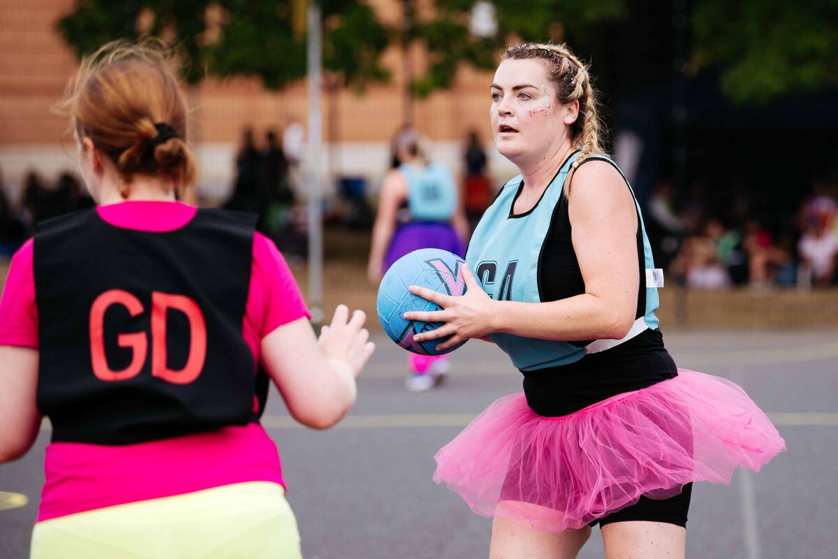 Netball for Dulcie at Charlton School, one of the many fundraisers held for the six year old