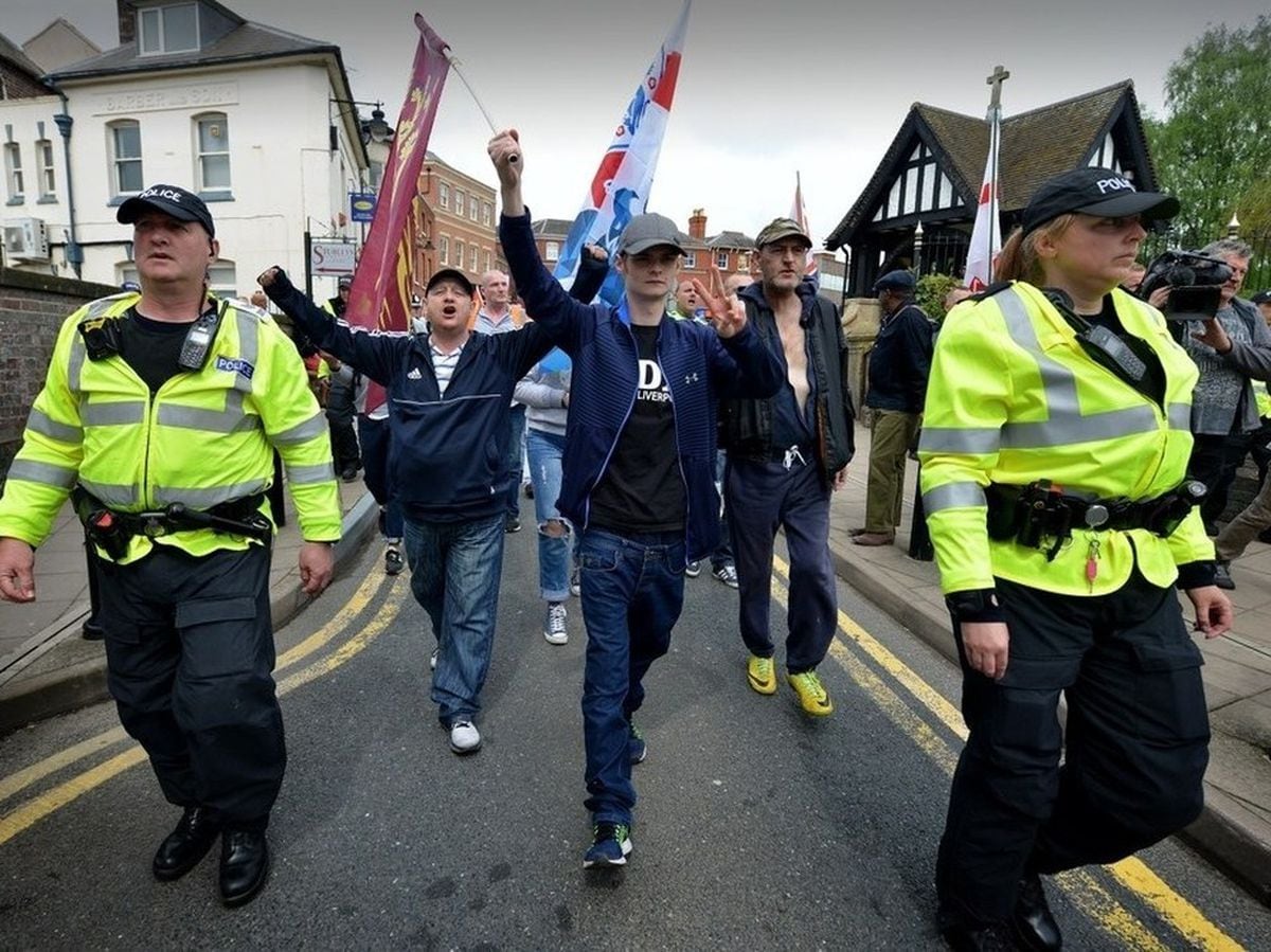 The EDL's last march through the town