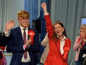There were wild cheers from Labour supporters after Ollie Vickers and Fiona Doran were declared winners following a recount in the Donnington ward.