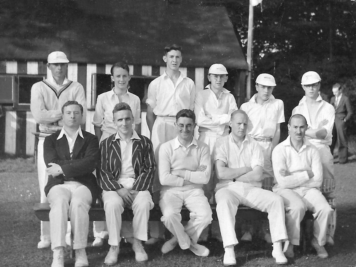 The Wellington High School cricket team which played that epic final in 1939. 